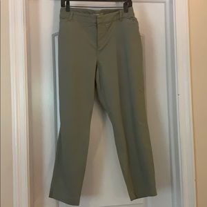 Old Navy olive green pixie khakis